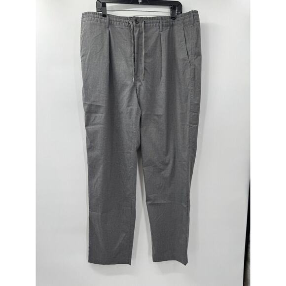 Polo Ralph Lauren Pants Men's LT Heather Gray Stretch Classic Pockets Drawstring - Picture 1 of 6
